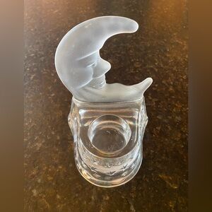 PartyLite moon face stars tea light candle holder